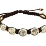 Padre Pio medal Catholic bracelet - Catholic Wholesale