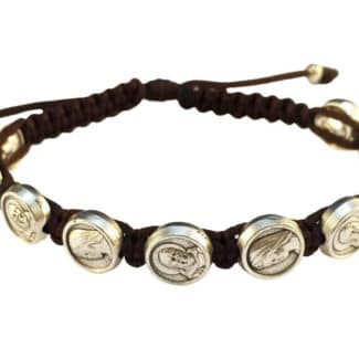 Padre Pio medal Catholic bracelet - Catholic Wholesale