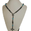 Heart of Jesus rosary with glass beads ZZ31
