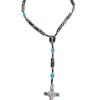 Heart of Jesus rosary with glass beads ZZ31