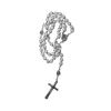 Virgin Mary rosary with hand-shaped stone beads | 10/1 Pack