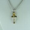 Virgin Mary cross pendant with chain