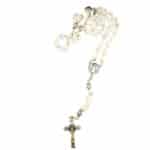 Saint Benedict Catholic rosary with transparent glass beads - Catholic Wholesale