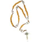 Saint Benedict wedding rosary with olive wood beads - Catholic Wholesale