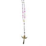 Our Lady Mary rosary with glass beads - Catholic Wholesale