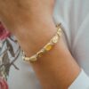 Divine Mercy bracelet with gold-colored medals