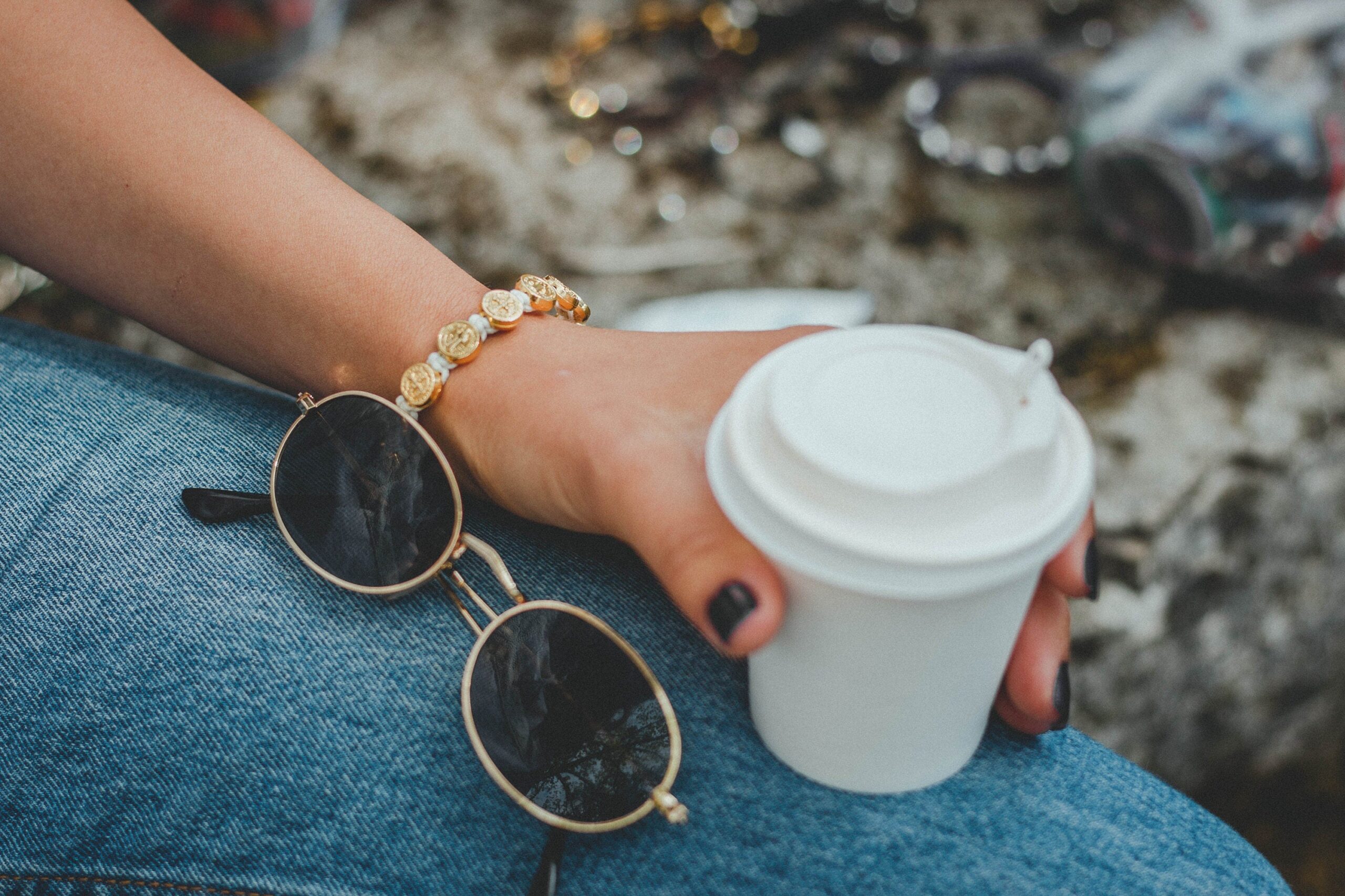 Saint Benedict bracelet with gold color medals - Catholic Wholesale