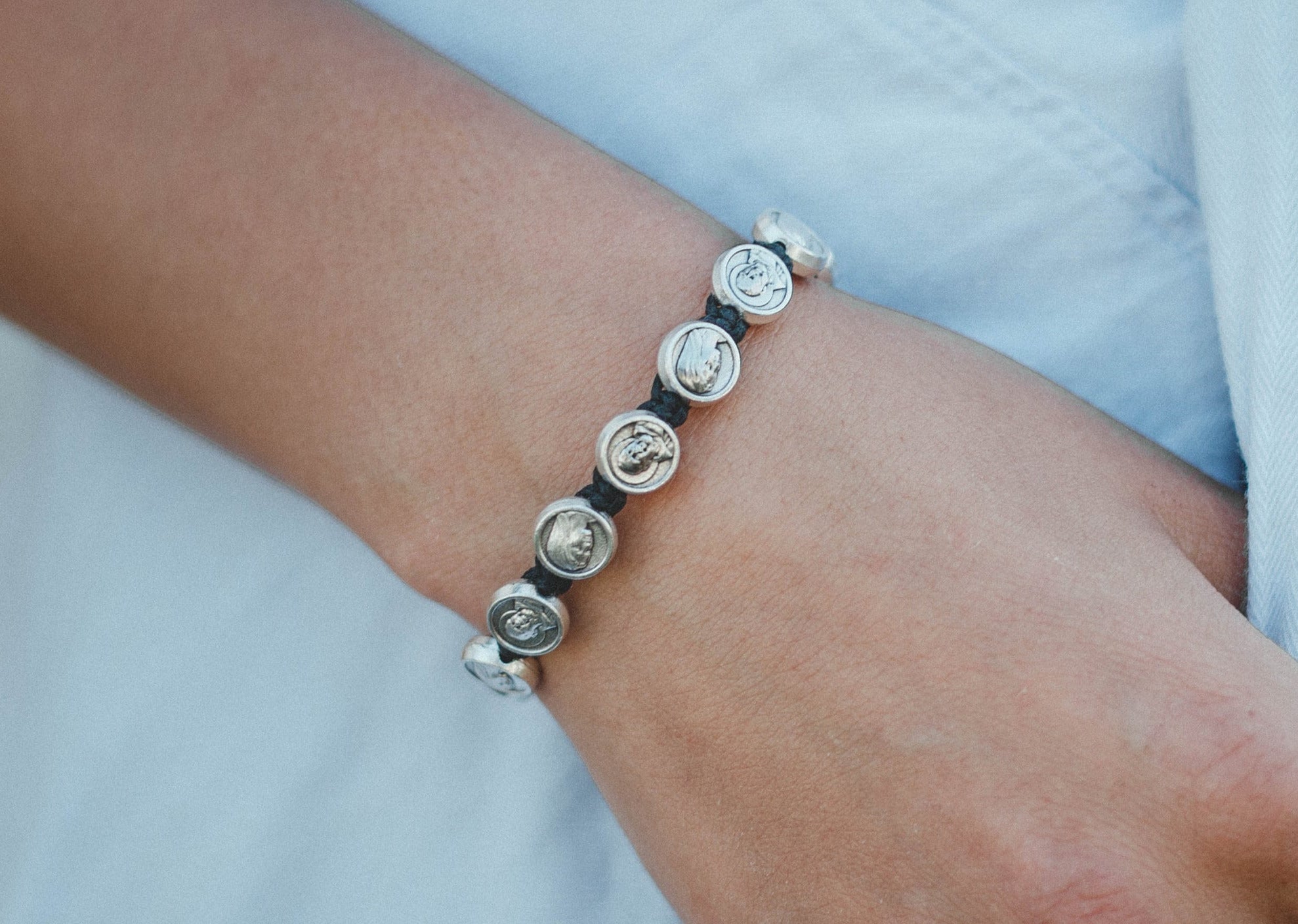 Padre Pio medal Catholic bracelet - Catholic Wholesale