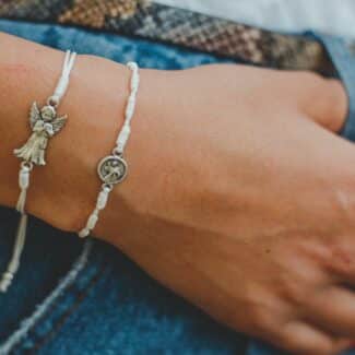 Simple Catholic bracelet with an Angel - Catholic Wholesale