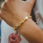 Divine Mercy Catholic bracelet gold-colored medals - Catholic Wholesale