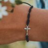 Pulsera católica con Crucifijo y nudos