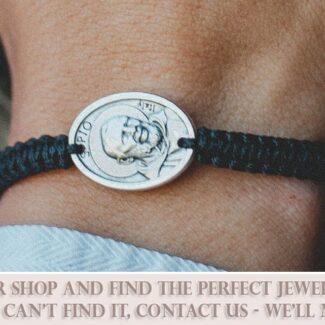 Padre Pio single medal bracelet - Catholic Wholesale