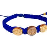 St Benedict bracelet for kids alternating MIracuous medals - Catholic Wholesale