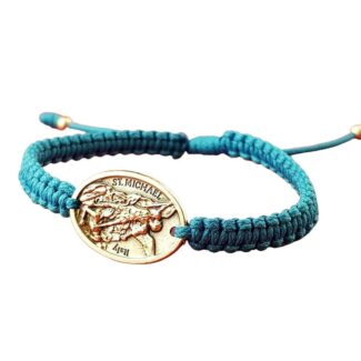 Archangel Michael Guardian Angel single medal bracelet - Catholic Wholesale