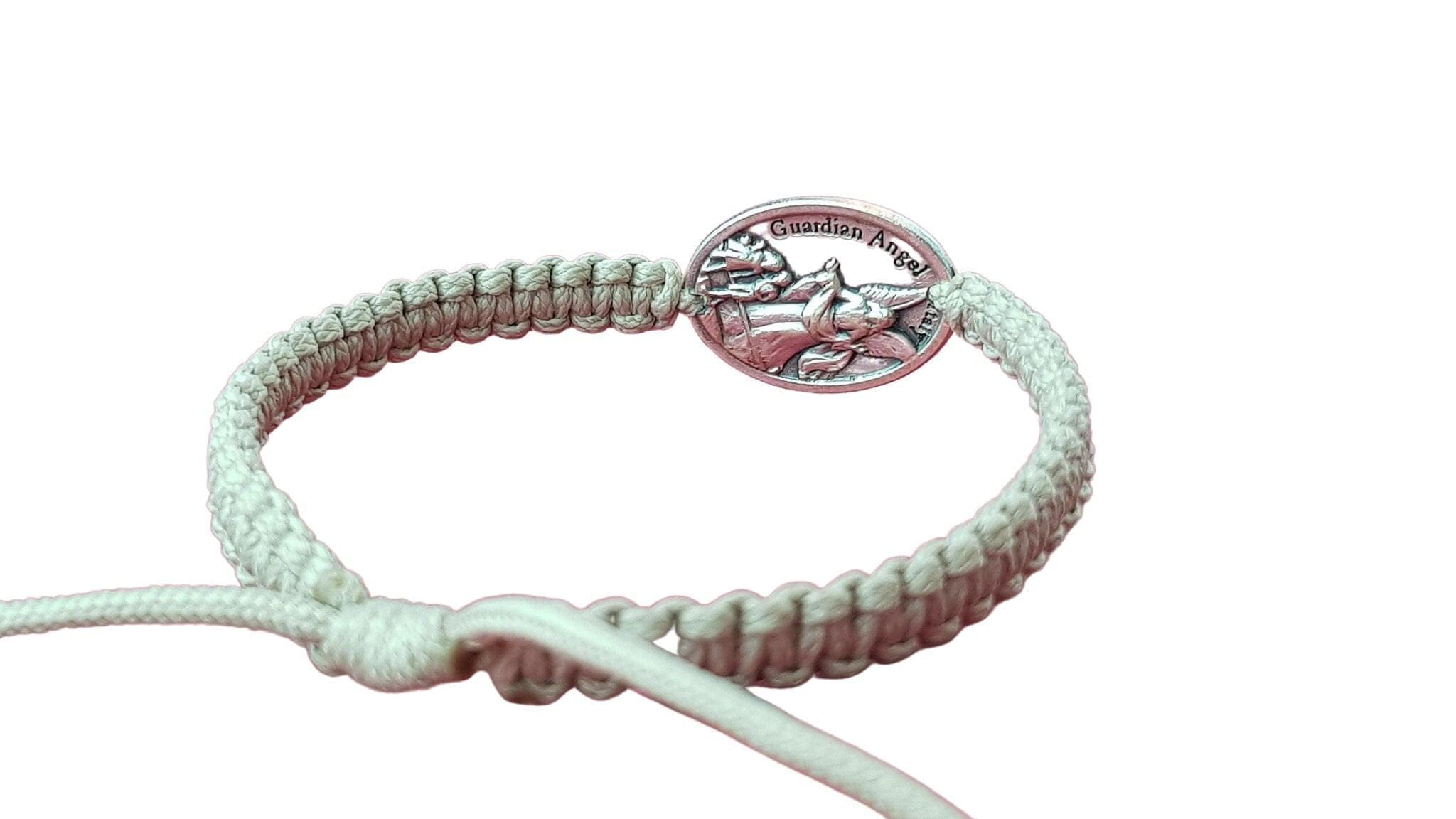 Archangel Michael Guardian Angel single medal bracelet - Catholic Wholesale