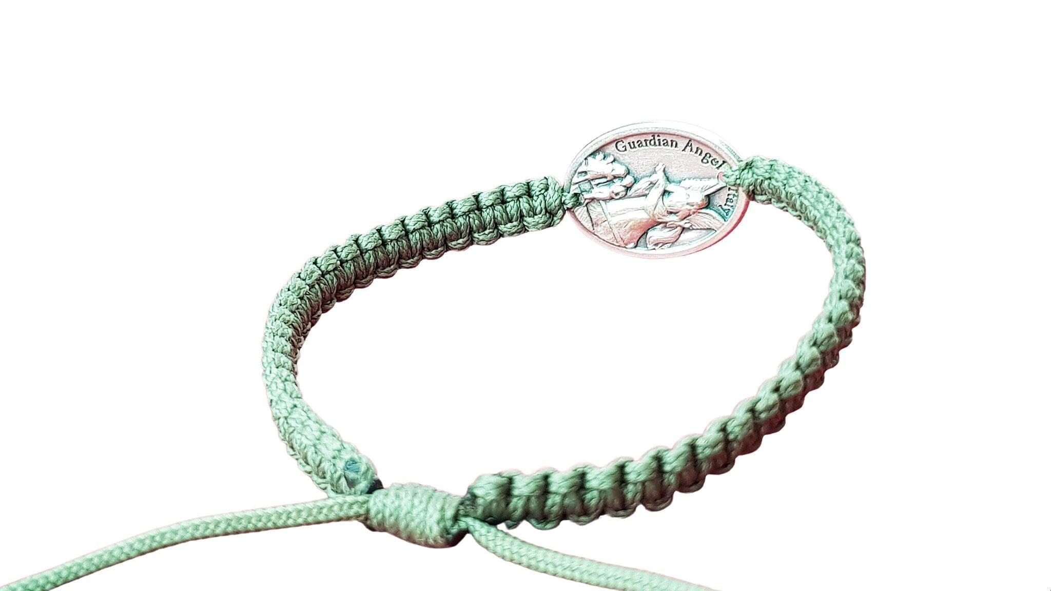 Archangel Michael Guardian Angel single medal bracelet - Catholic Wholesale