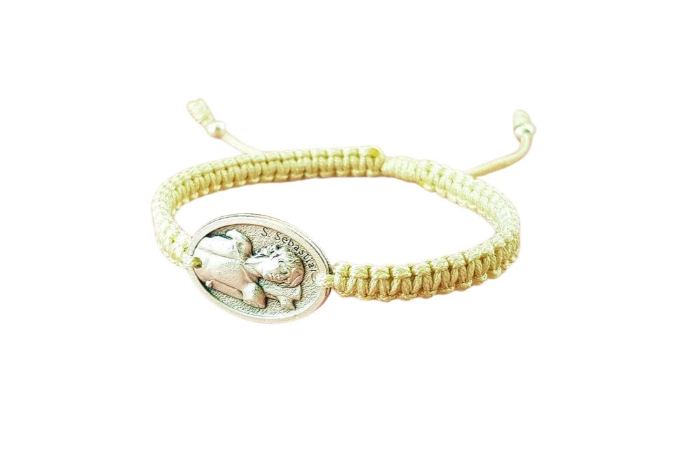 Saint Sebastian medal Catholic bracelet - Catholic Wholesale
