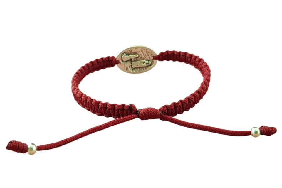 Saint Bernadette medal Catholic bracelet - Catholic Wholesale