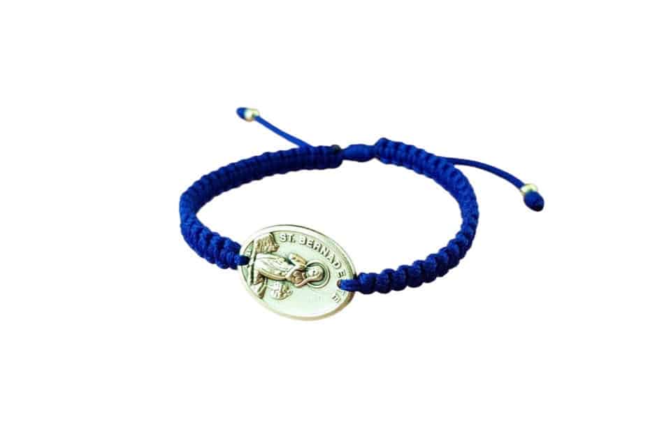 Saint Bernadette medal Catholic bracelet - Catholic Wholesale