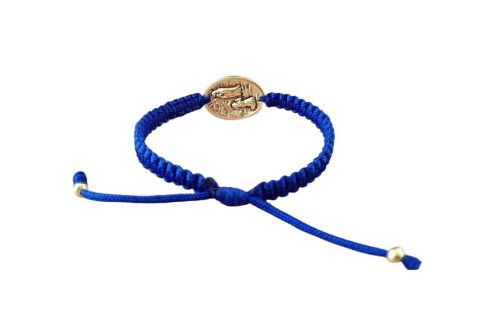 Saint Bernadette medal Catholic bracelet - Catholic Wholesale