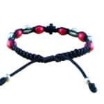 Saint Benedict Catholic bracelet with wood beads - Catholic Wholesale
