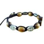 Saint Benedict bracelet with olive tree beads - Catholic Wholesale