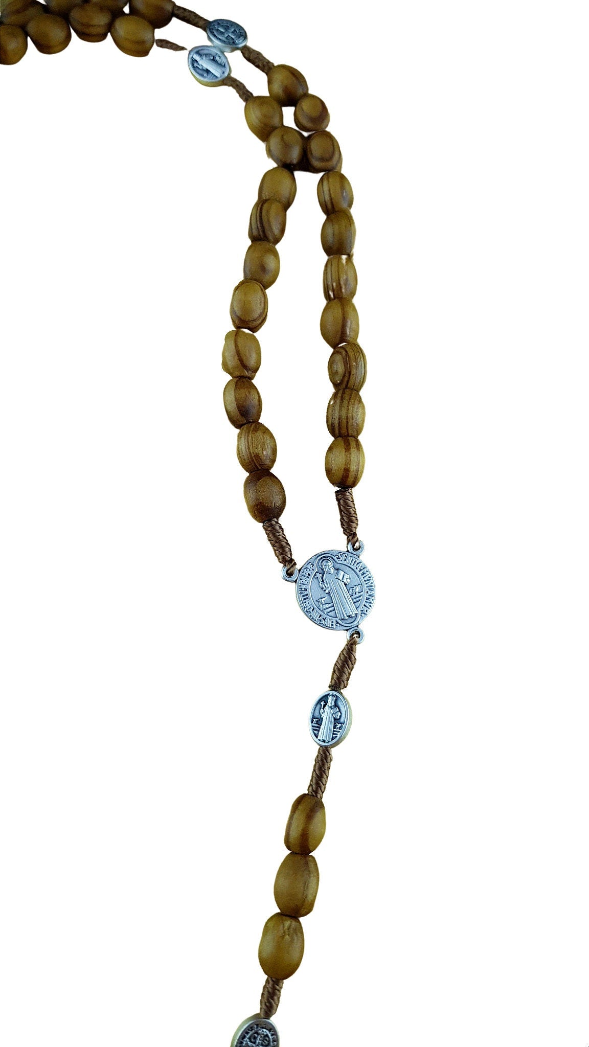 Saint Benedict wooden handmade rosary - Catholic Wholesale