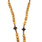 Saint Benedict olive wood rosary - Catholic Wholesale
