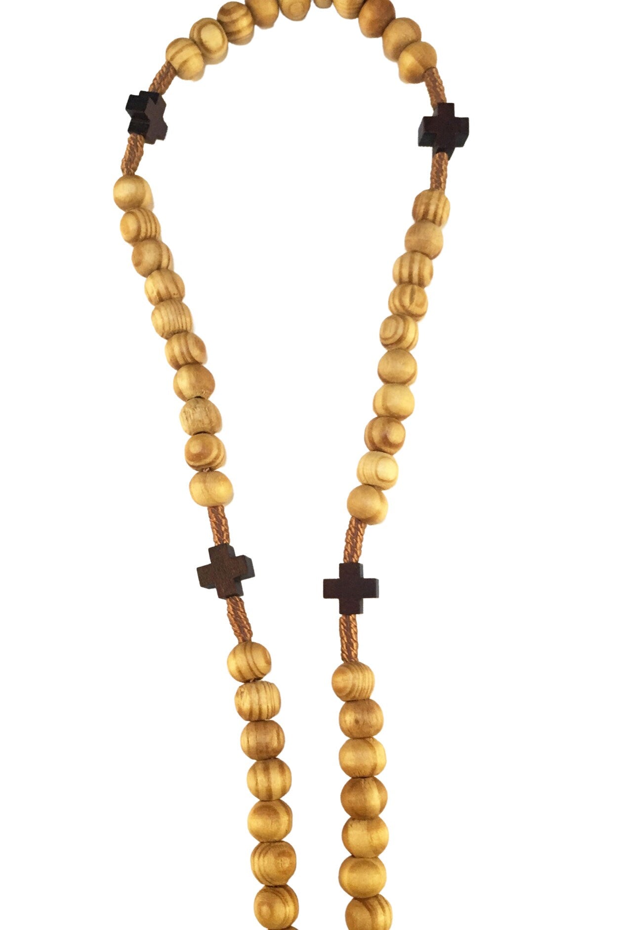 Saint Benedict olive wood rosary - Catholic Wholesale