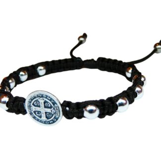 Saint Benedict medal bracelet with beads - Catholic Wholesale