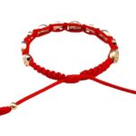 Archangel Michael medal bracelet with silver tone crosses - Catholic Wholesale