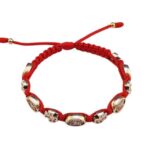 Archangel Michael medal bracelet with silver tone crosses - Catholic Wholesale