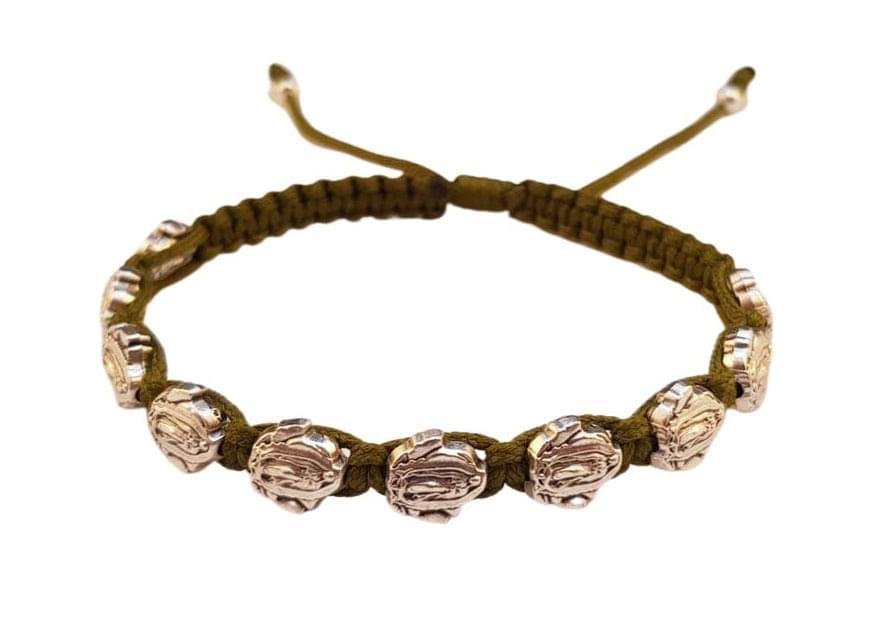Lady Guadalupe medal Catholic bracelet - Catholic Wholesale