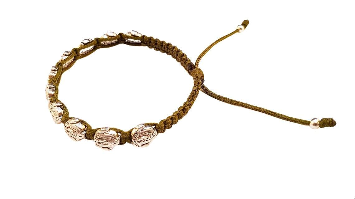 Lady Guadalupe medal Catholic bracelet - Catholic Wholesale