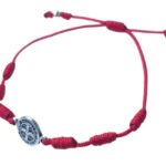 Benedictine medal Catholic bracelet with handwoven knots - Catholic Wholesale