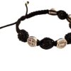 Pulsera benedictina con cuentas negras