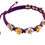 Holy Spirit Catholic bracelet with gold color crosses - Catholic Wholesale