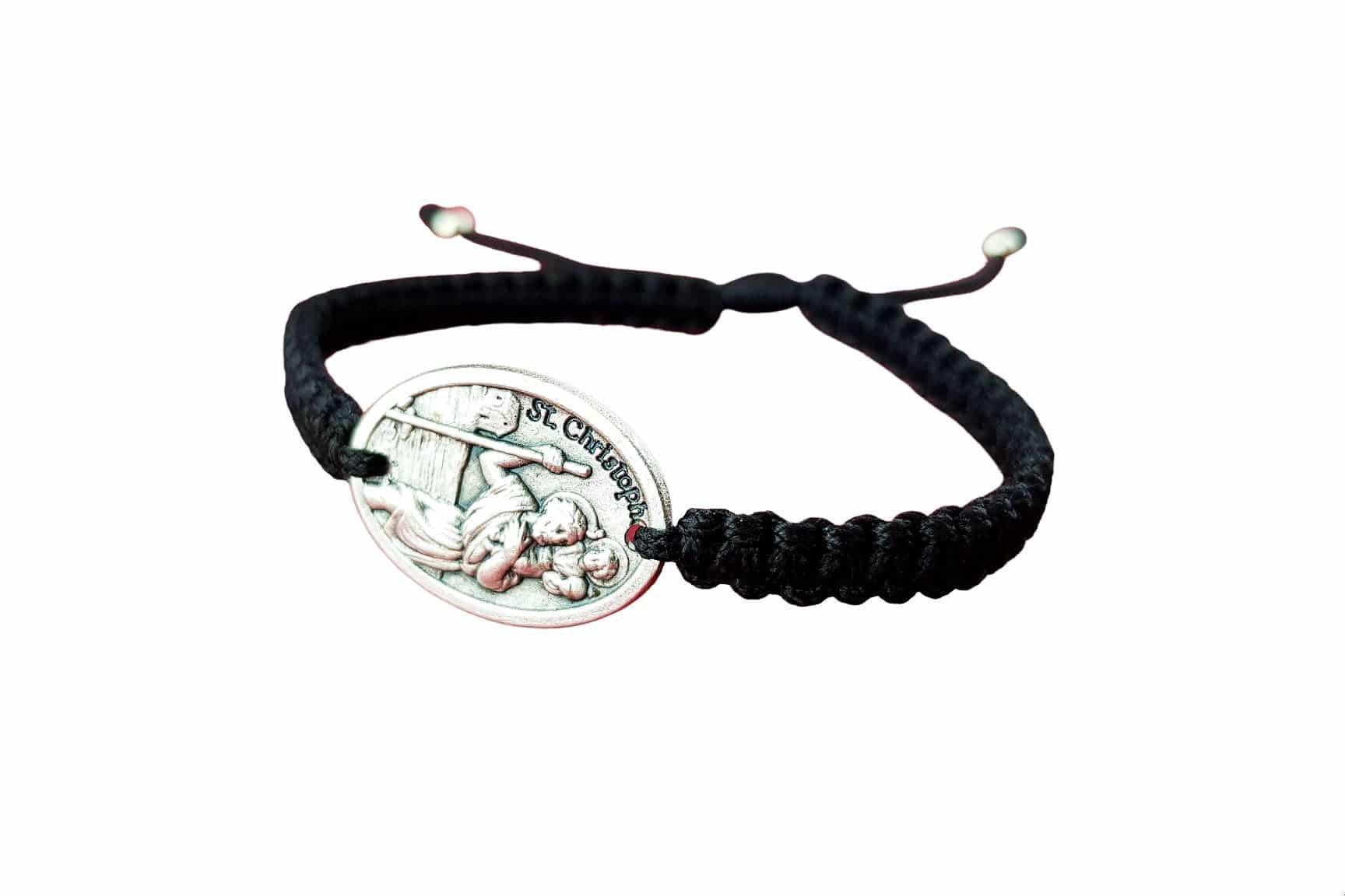 Saint Christopher medal Catholic bracelet - Catholic Wholesale