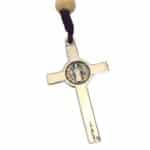 Saint Benedict rosary with wood beads - Catholic Wholesale