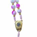 Our Lady Mary rosary with glass beads - Catholic Wholesale