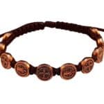 Saint Benedict bracelet with bronze medals - Catholic Wholesale