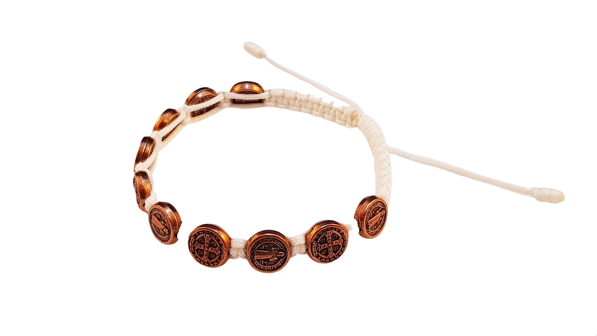 Saint Benedict bracelet with bronze medals - Catholic Wholesale