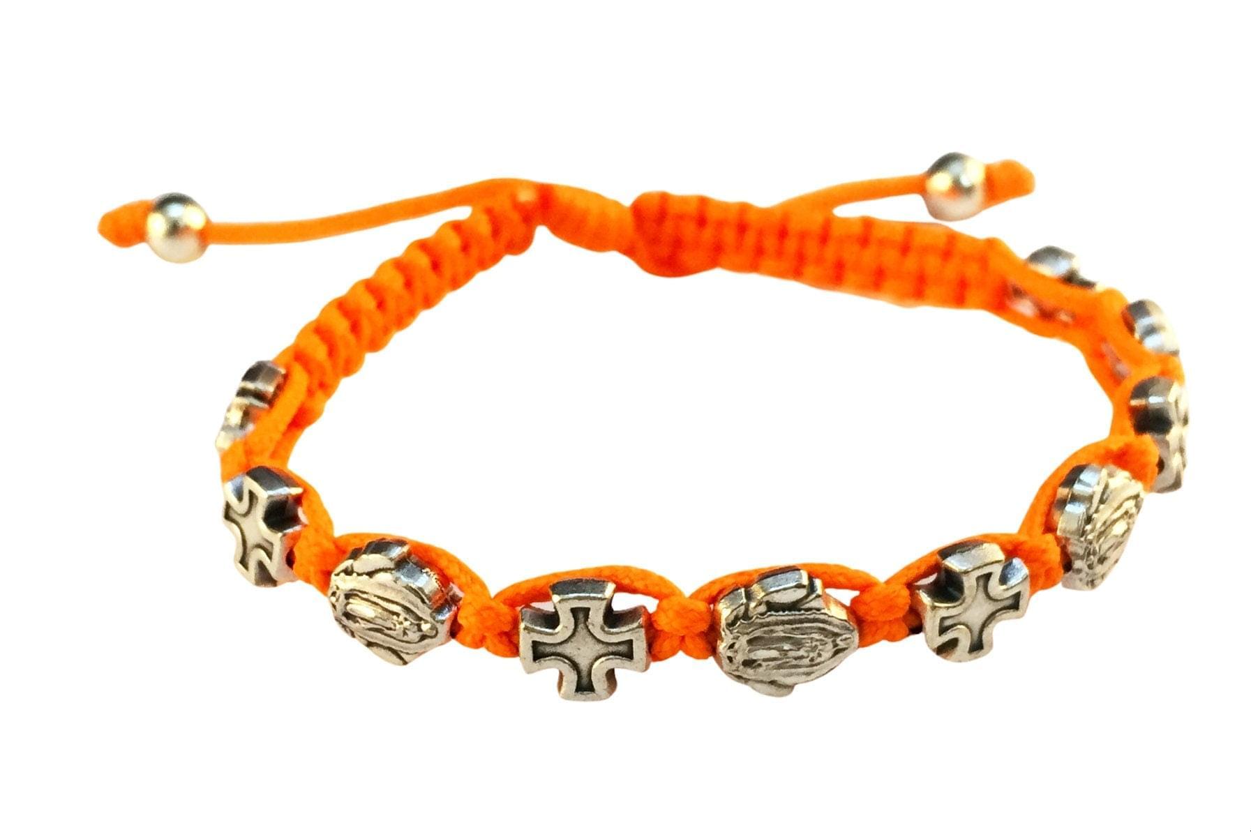 Lady Guadalupe Catholic bracelet with crosses - Catholic Wholesale