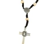 Saint Benedict decade stone bracelet - Catholic Wholesale
