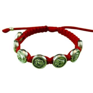 Saint Therese of Lisieux medal bracelet, Therese little flower - Catholic Wholesale