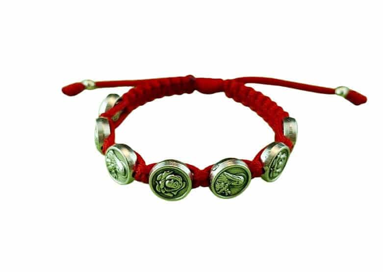 Saint Therese of Lisieux medal bracelet, Therese little flower - Catholic Wholesale