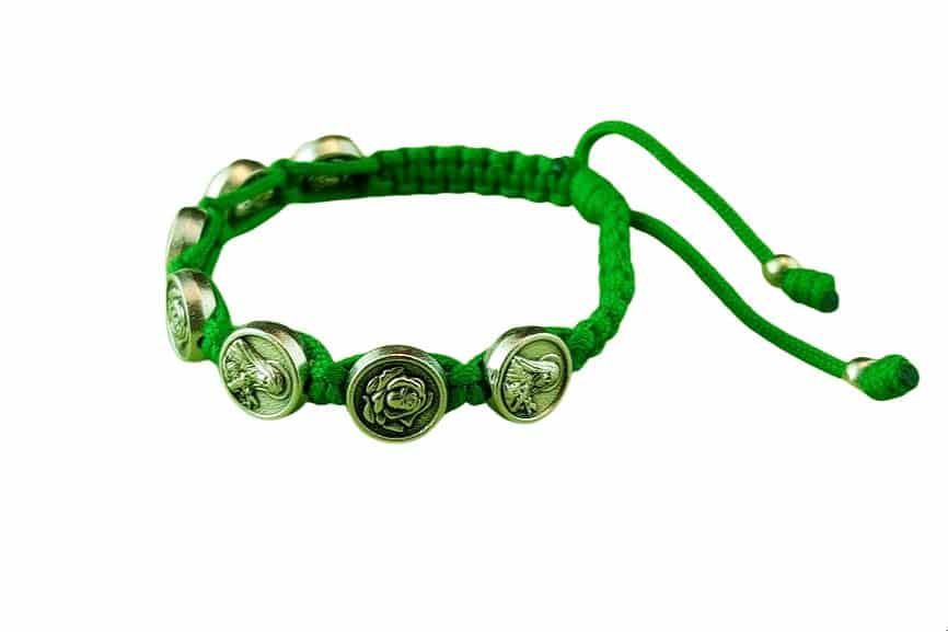 Saint Therese of Lisieux medal bracelet, Therese little flower - Catholic Wholesale