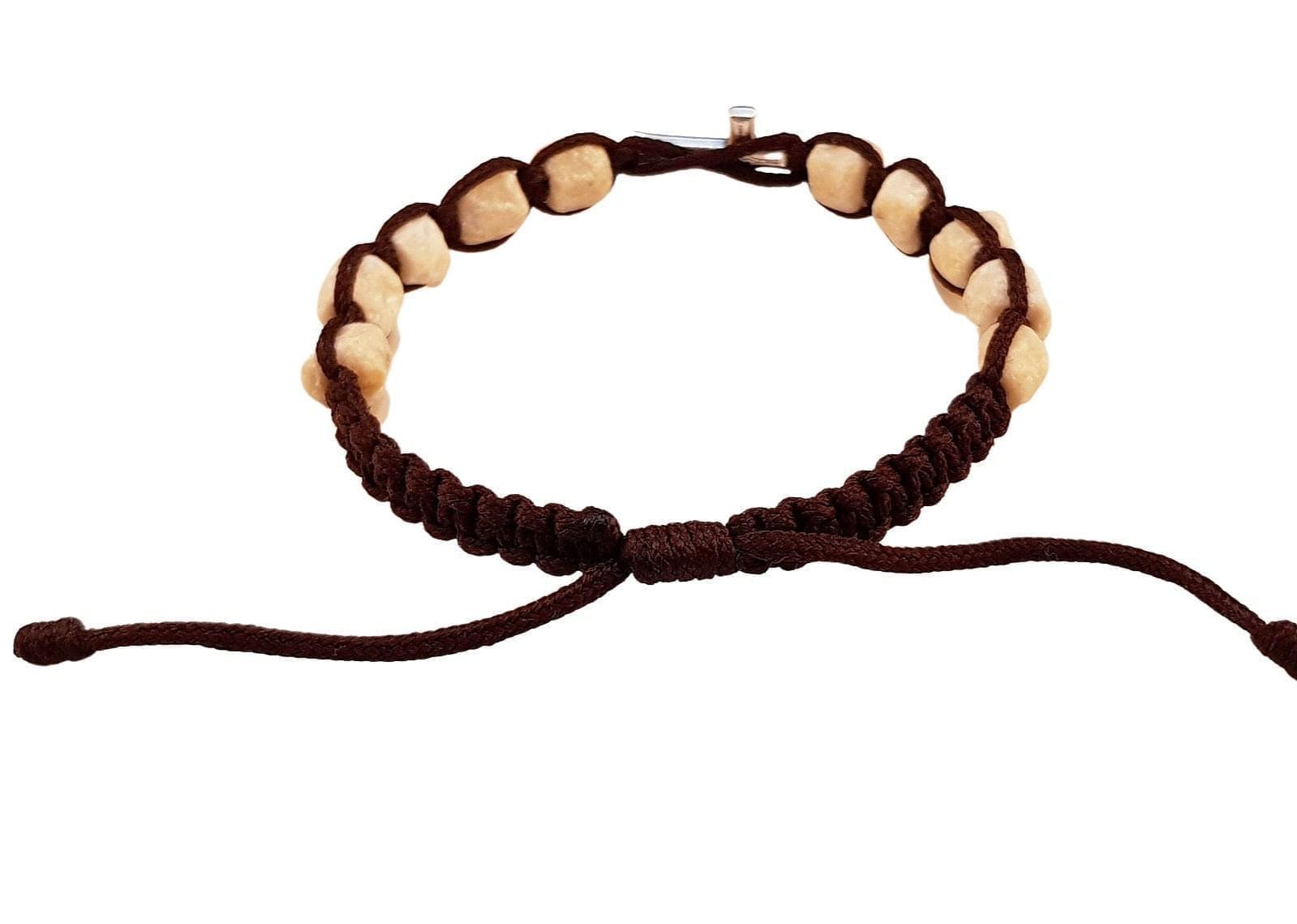 Cross Catholic bracelet with hand-shaped stones - Catholic Wholesale