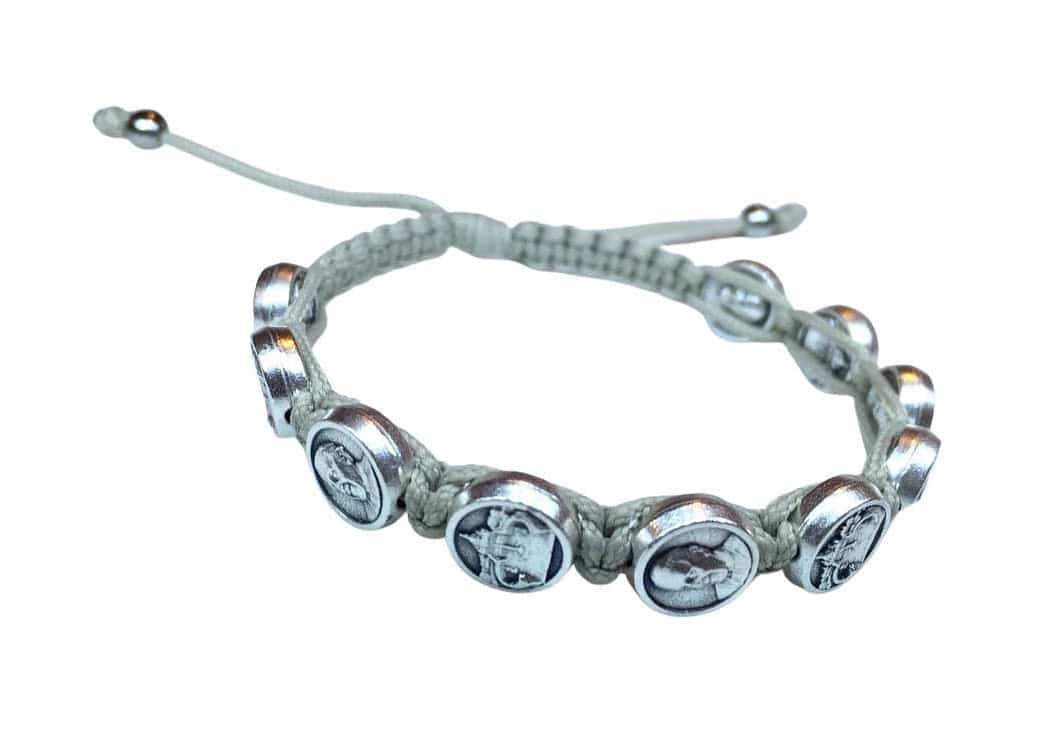 Pope Francis medal adult bracelet - Catholic Wholesale