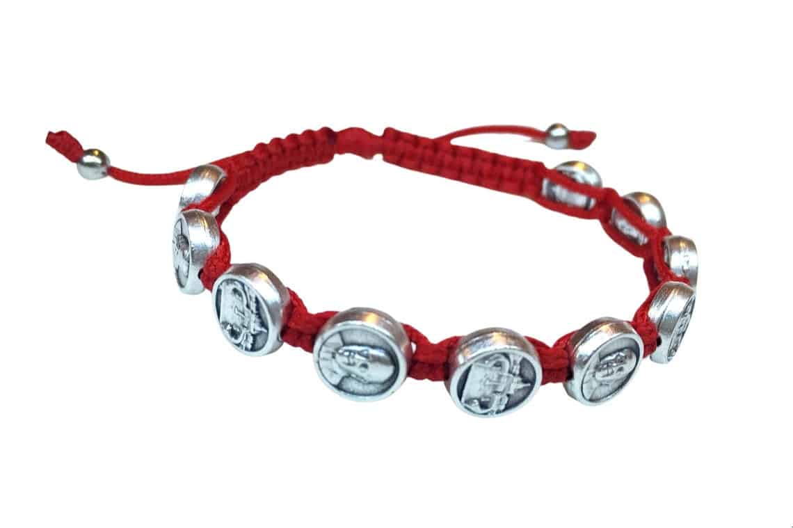 Pope Francis medal adult bracelet - Catholic Wholesale